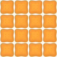 Pattern homemade cookie different taste in pastry biscuit vector