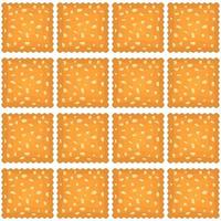 Pattern homemade cookie different taste in pastry biscuit vector