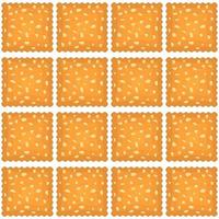 Pattern homemade cookie different taste in pastry biscuit vector