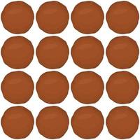 Pattern homemade cookie different taste in pastry biscuit vector