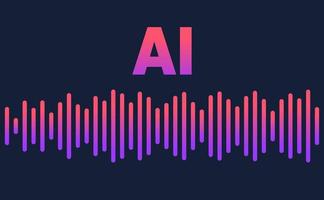 artificial inteligencia habla voz reconocimiento audio señal natural idioma Procesando resumen degradado vector antecedentes