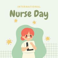 A poster for international nurse day vector