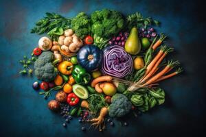 Artistic vegetable symbolizing healthy nutrition and wholesome choices, . photo