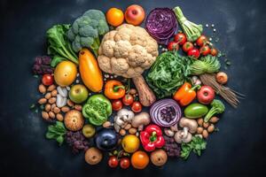 Artistic vegetable symbolizing healthy nutrition and wholesome choices, . photo