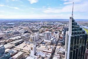 PERTH, AUSTRALIA - JUL 27, 2015-skyscrape of Perth City, is the capital and largest city of the Australian state of Western Australia, on July 27, 2015 photo