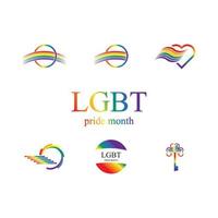 lgbt logo y símbolo vector