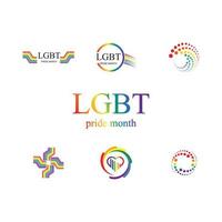 lgbt  logo and symbol vector