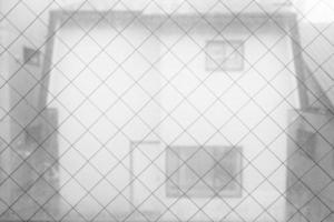 blanco borroso casa desde el Hostal ventana. foto