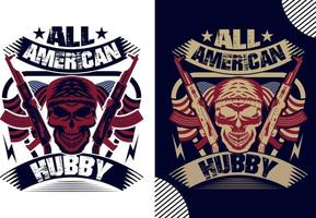 All American Hubby, memorial day t shirt design, t shirt design vector