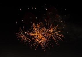 Fireworks in the Dark Sky Background photo