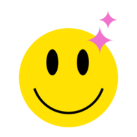 content sourire visage icône png