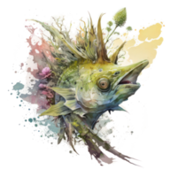fish watercolor . AI Generated png