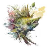 Fisch Aquarell . ai generiert png