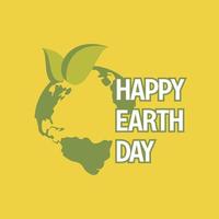 earth day banner, happy earth day. for the celebration of save the environment, social media template, web vector