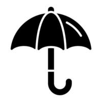 Beautiful vector icon of umbrella in modern style