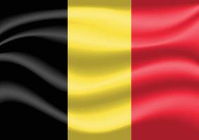 Belgium Flag Theme Vector Art Background