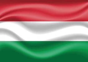 Hungary Flag Theme Vector Art Background