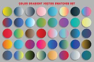 Colorful gradient background bright smooth vibrant set vector