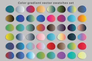 Colorful gradient background bright smooth vibrant set vector