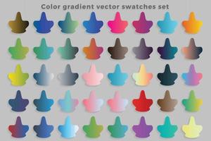 Colorful gradient background bright smooth vibrant set vector