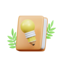 3d creative note icon illustration object png