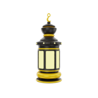 3d islamic lantern icon illustration object png