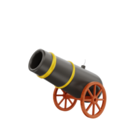 3d canon icon illustration object png