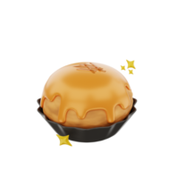 3d Nastar gâteau icône illustration objet png