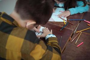 A group of students from an international school that promotes creativity photo