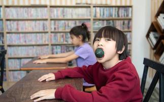 A group of students from an international school that promotes creativity photo