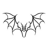 Bat shadow art vector