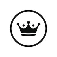 Crown icon isolated on a white background vector