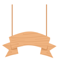 Hanging wooden board png