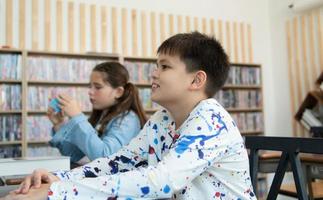 A group of students from an international school that promotes creativity photo
