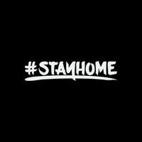 StayHome, Covid-19 Typography Quote Design for T-Shirt, Mug, Poster or Other Merchandise. vector