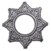 Silver Ornament for design png