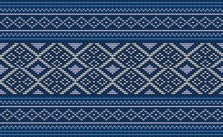 Design knit pattern vector, Cross stitch ethnic Boho background, Embroidery diagonal oriental style vector