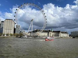 London in the UK in April 2023. A view of the London Eye photo