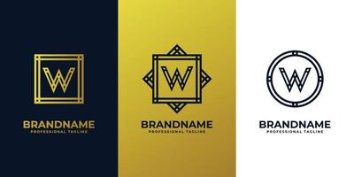 Luxurious Letter W Logo, suitable for any business with W initials. vector