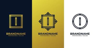 Luxurious Letter I Logo, suitable for any business with I initials. vector