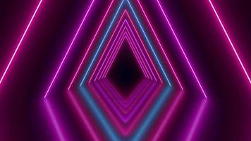 aesthetics abstract neon pink and blue line motion background video