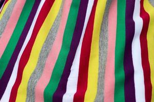 Samples of cloth and fabrics in different colors found at a fabrics market in Germany photo
