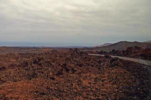 orignal volcanic landscapes from the Spanish island of Lanzarote photo