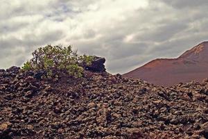 original volcánico paisajes desde el Español isla de lanzarote foto