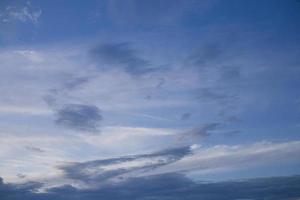 blue sky and white clouds photo