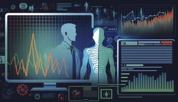 Medical Informatics and Health Care Analytics - Conceptual Illustration, Generate Ai photo