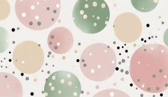 A seamless pattern featuring softly painted watercolor dots in various sizes, in a peaceful and dreamy color palette, Watercolor Dots Pattern, Abstract Art, watercolor pattern, Generate Ai photo