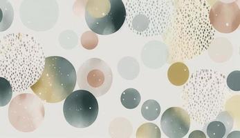 A seamless pattern featuring softly painted watercolor dots in various sizes, in a peaceful and dreamy color palette, Watercolor Dots Pattern, Abstract Art, watercolor pattern, Generate Ai photo