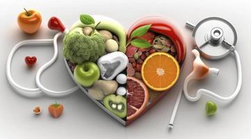 World Health Day is a global health awareness day celebrated every year on 7th April. World Health Day, World Health Organization, Healthcare And Medicine, Healthy Lifestyle, Heart Shape, Generate Ai photo