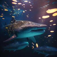 Feasting with the Gentle Giants, Whale Shark Feeding Behavior, photo